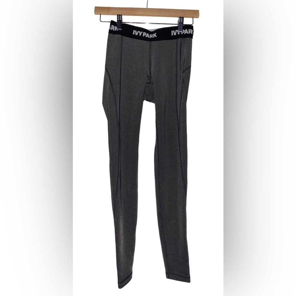 Ivy Park‎ Slim Fit Low Rise Ankle Leggings Women XXS Sport Logo Waistband Gym